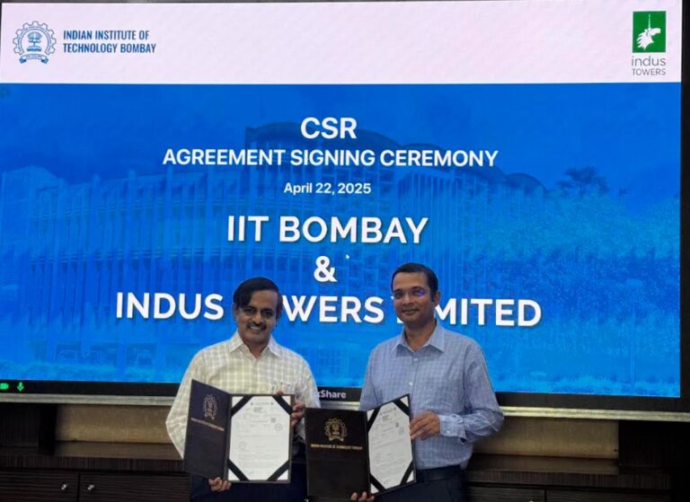 IIT Bombay and Indus Towers Ltd. Join Forces to Pioneer Sustainable Energy Technologies