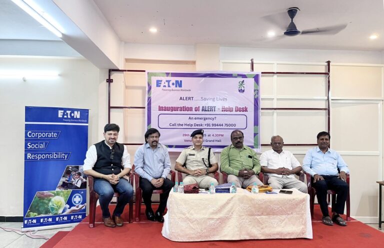 Eaton supports the launch of ALERT helpdesk in Puducherry, enhancing emergency response access for citizens