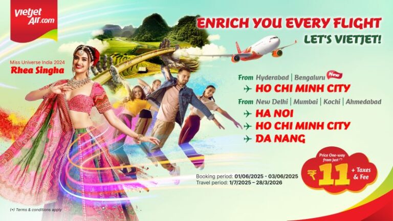 Vietjet launches fares from ₹11 on India–Vietnam routes for a limited time